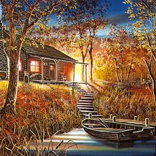 Схема вышивки «Закат»