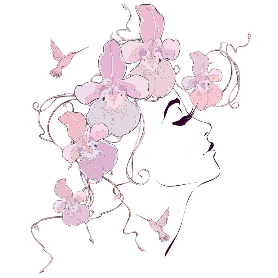 девушка - цветы, девушка, лицо - оригинал