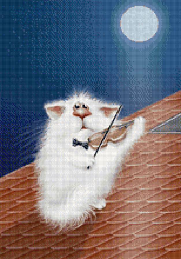 Кот на крыше - кот - предпросмотр