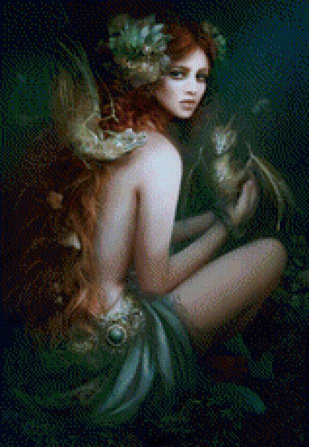 повелительница драконов - девушка, дракон - предпросмотр