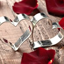 Схема вышивки «сердечки»