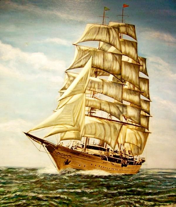 парусник - море, корабль - оригинал