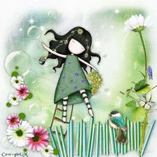 Схема вышивки «девочка»