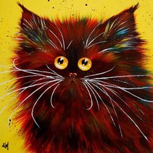 Оригинал схемы вышивки «Рыжик. Коты от Ким Хаскинс» (№638048)