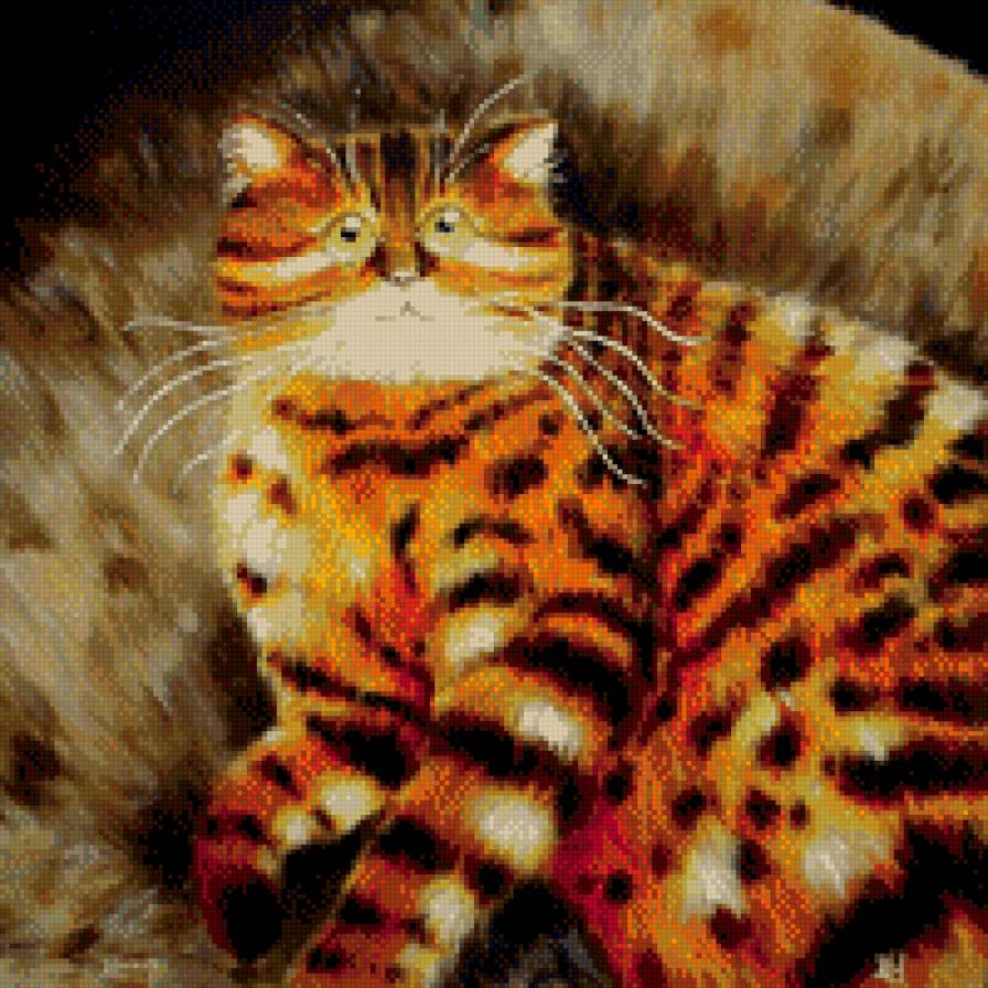 Домашний тигр. Коты от Ким Хаскинс - кот, кошка, тигр. - предпросмотр