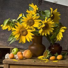 Схема вышивки «подсолнухи»