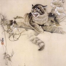 Схема вышивки «Кот»