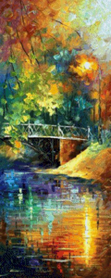 Парк - мост, природа, дерево, парк, осень - предпросмотр