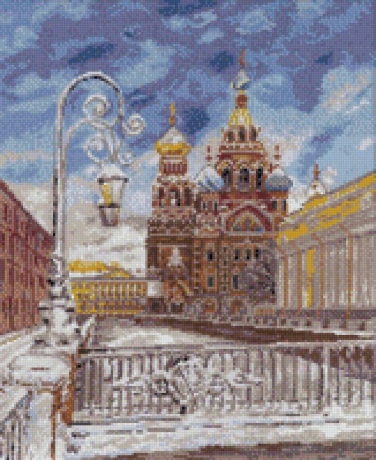 Виды Санкт Петербурга. - пейзаж, питер, зима - предпросмотр