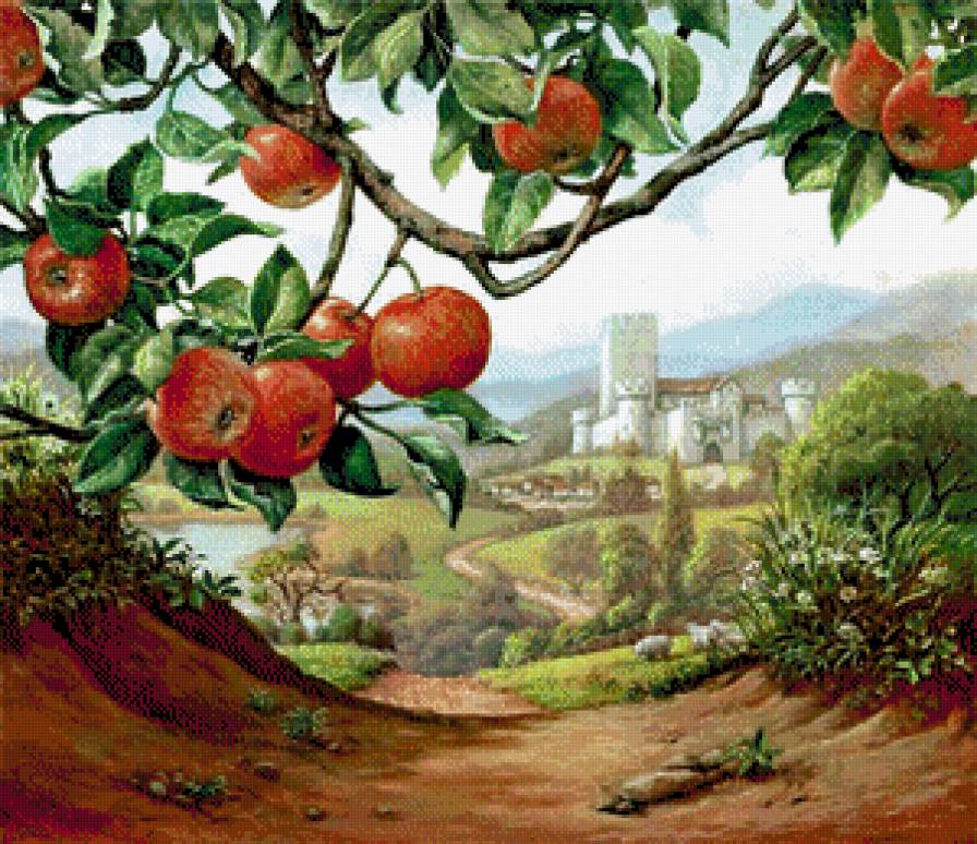 южный пейзаж - картина - предпросмотр