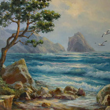 Схема вышивки «прилив»