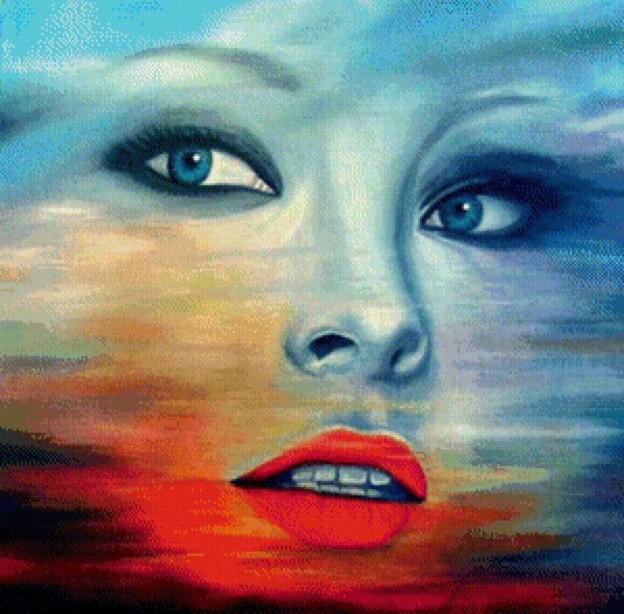 Взгляд - взгляд, женщина - предпросмотр