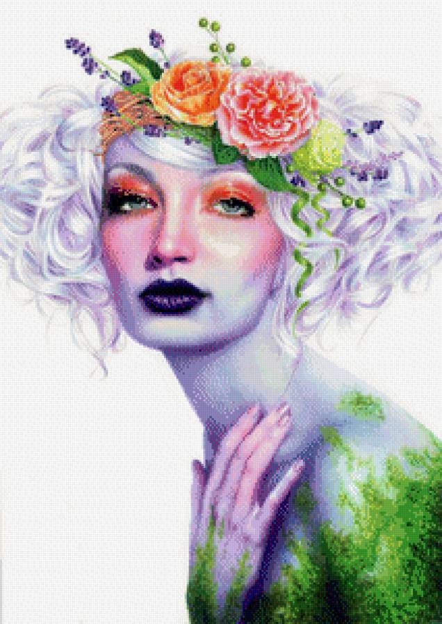 девушка весна - портрет, женщина, весна, девушка, арт - предпросмотр