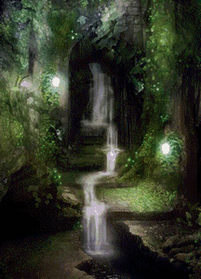 Каскад - водопад вода природа - предпросмотр