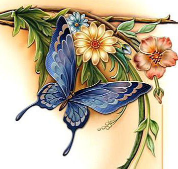 Бабочка - подушки - оригинал