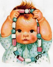 кукла - бусы, портрет, девочка - оригинал