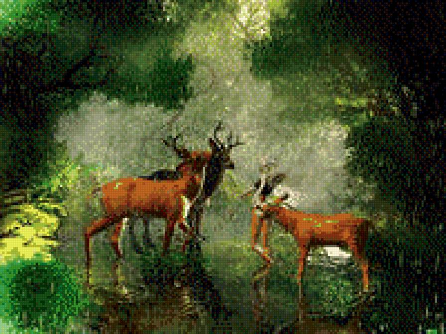 олени - прогулка, природа, лес - предпросмотр