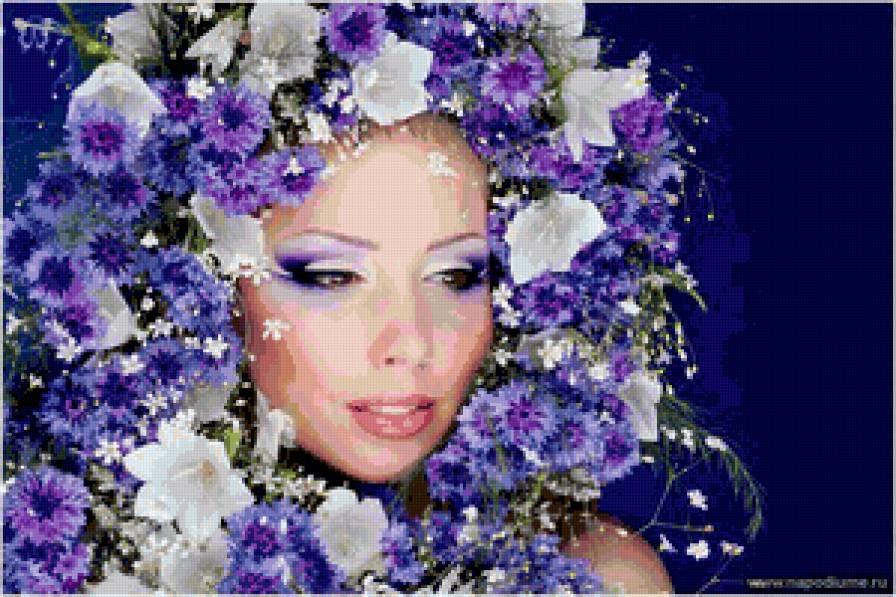 ВАСИЛЬКОВОЕ ЧУДО - цветы, девушка - предпросмотр