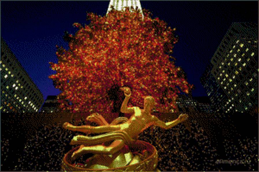 Рокфеллер Центр - нью йорк, город - предпросмотр