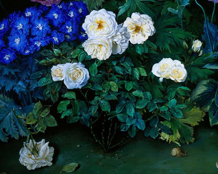 Jose  Escofet - roze w malarstwie - оригинал