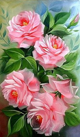 розовый рай - розы, цветы - оригинал