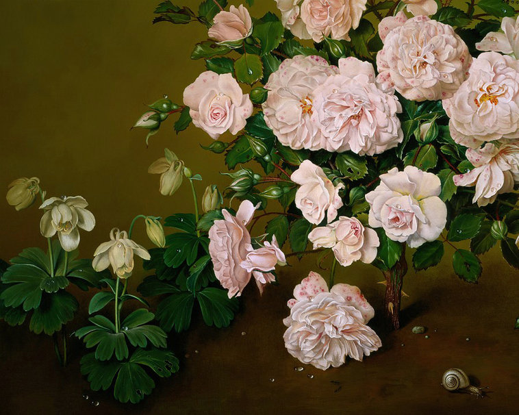 Jose Escofet - roze w malarstwie - оригинал