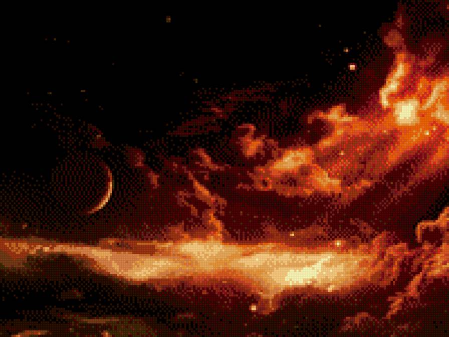 космический пейзаж - космос - предпросмотр