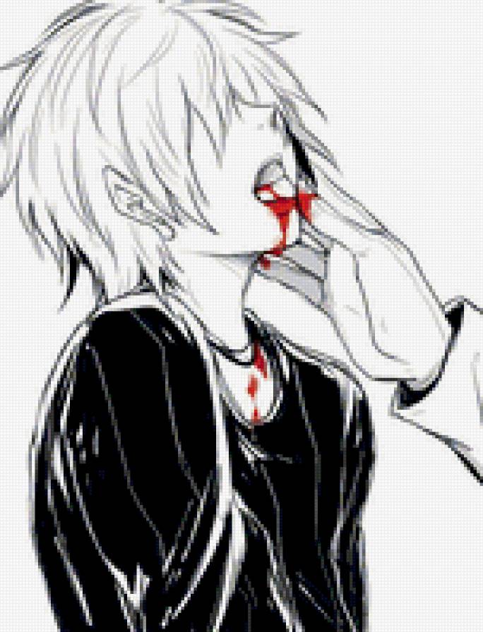 Аниме - мальчик, яой, кровь, аниме, сенен-ай - предпросмотр