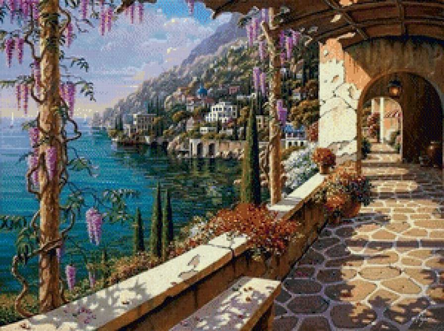 №640444 - пейзаж, живопись, море - предпросмотр