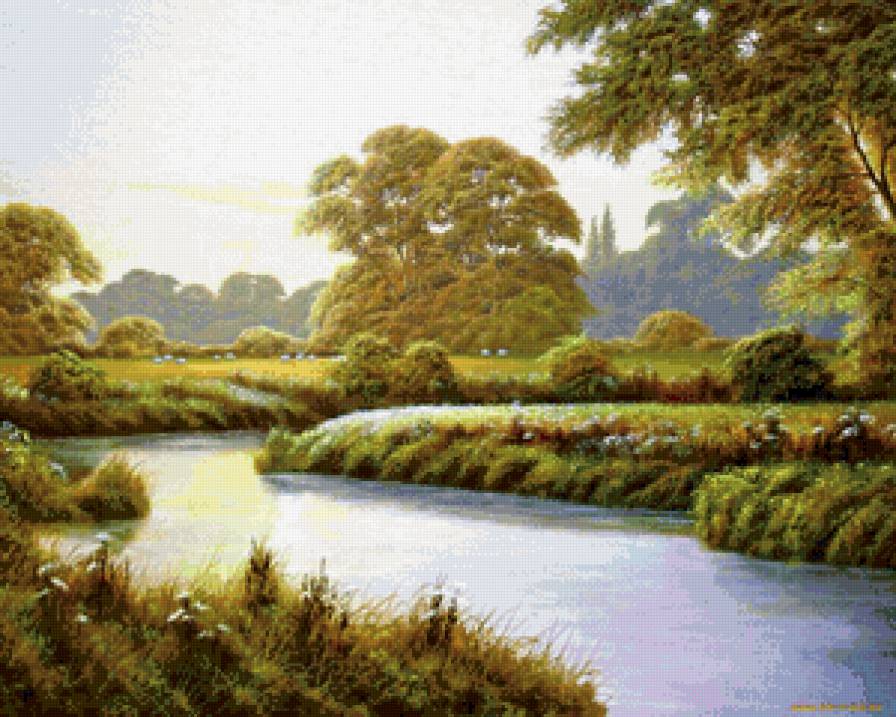 Речка - пейзаж, природа - предпросмотр