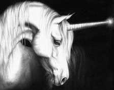 грустный единорог