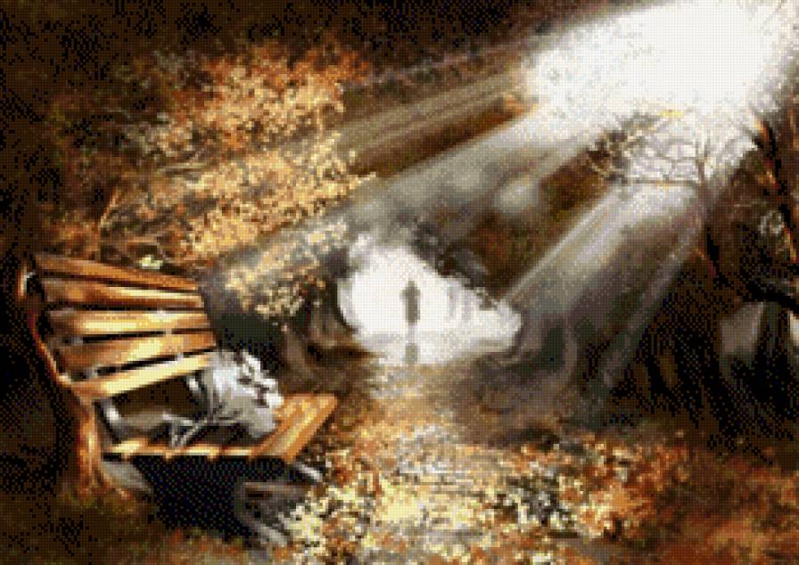 Jesienia - jesien, park - предпросмотр