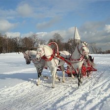 Схема вышивки «Тройка»