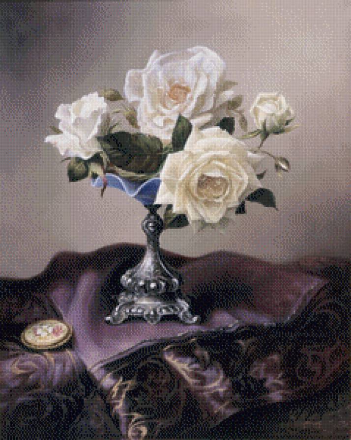 Розы - цветы, натюрморт - предпросмотр