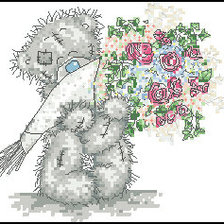 Схема вышивки «Мишка Тедди»