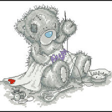 Схема вышивки «Мишка Тедди»