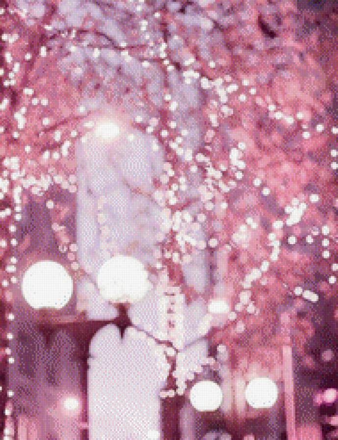 Фонарь - дерево, фонарь, блеск - предпросмотр