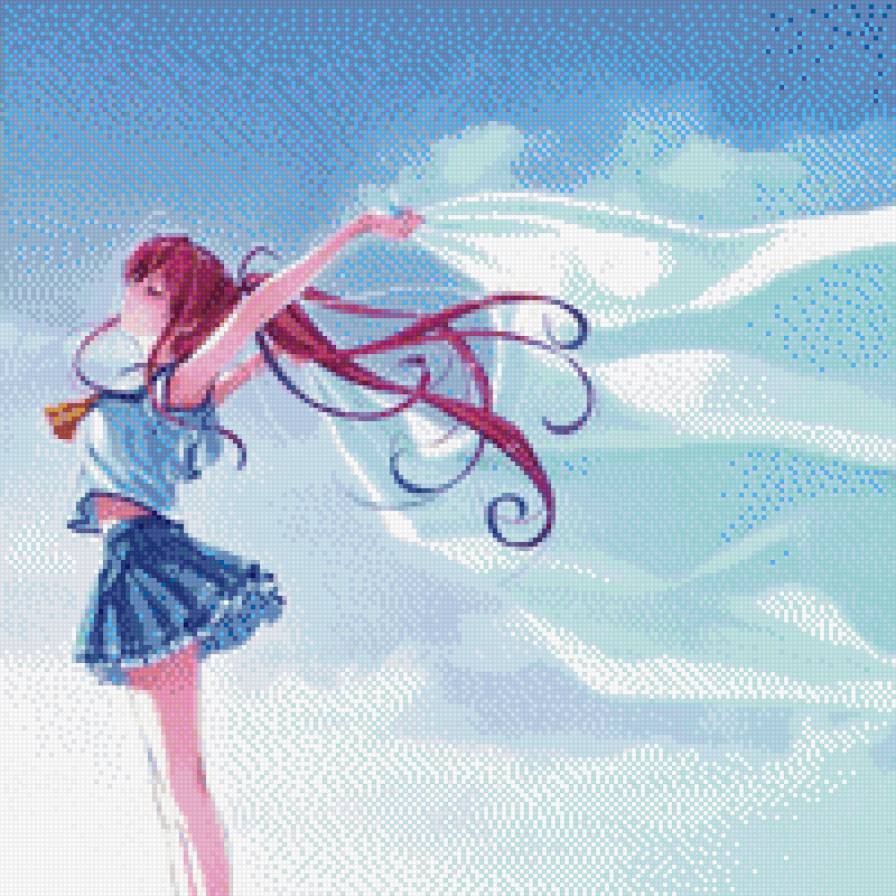 девушка - девушка, ветер - предпросмотр