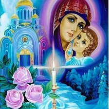 Схема вышивки «богородица»