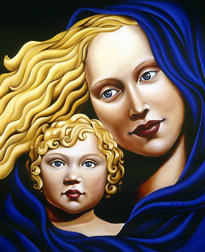 Мать и сын - картина, искусство - оригинал