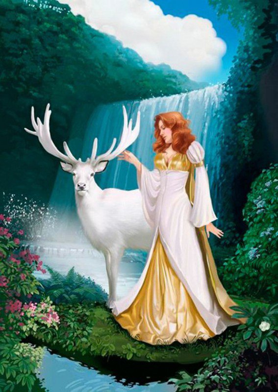 принцесса и белый олень - фентези - оригинал