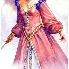 Оригинал схемы вышивки «принцесса» (№641676)