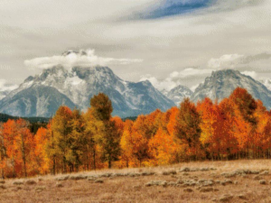 №642096 - горы, деревья, пейзаж, лес, осень, природа - предпросмотр