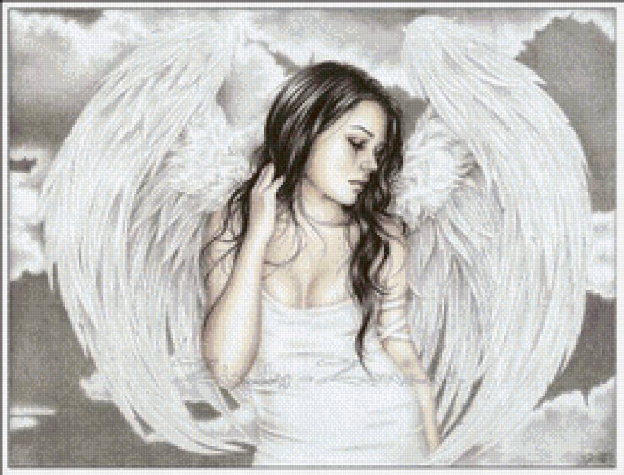 грустный ангел - предпросмотр