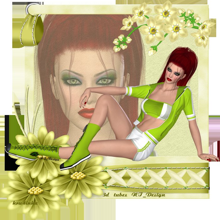 гламур - девушка - оригинал