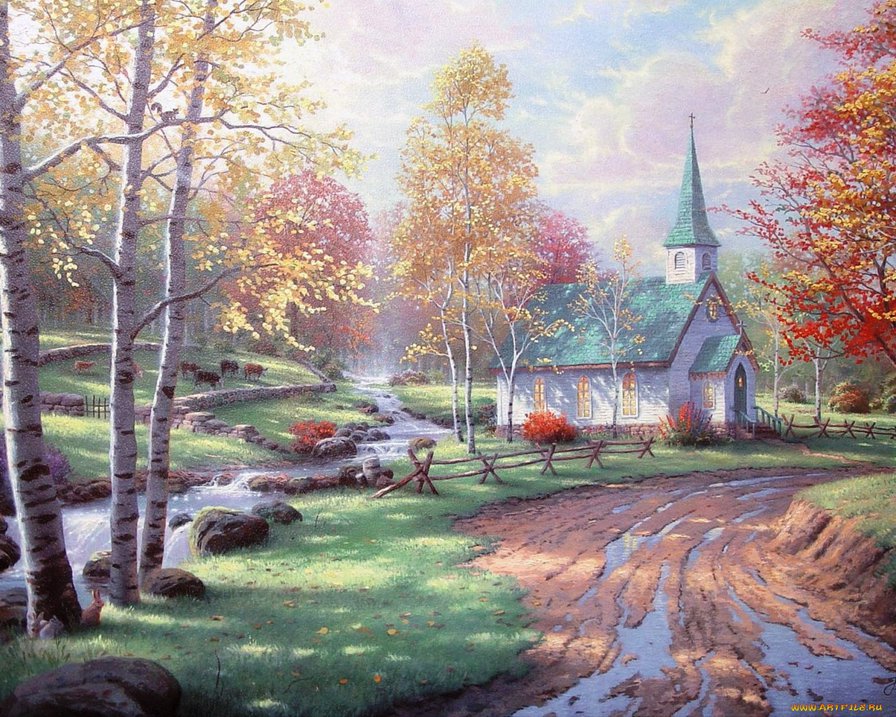 Часовня - пейзаж, природа - оригинал