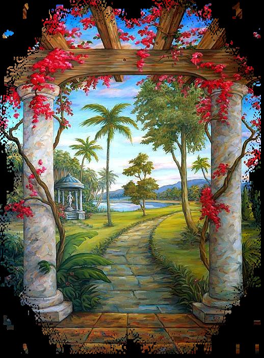 выход в парк - пейзаж - оригинал