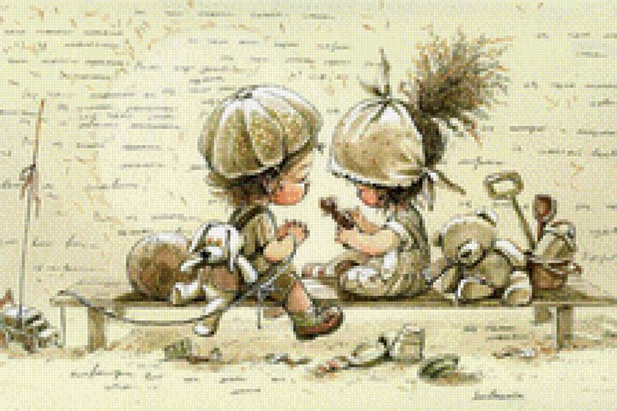 Первая любовь. - девочка, мальчик, дети., любовь - предпросмотр