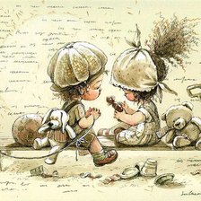 Схема вышивки «Первая любовь.»