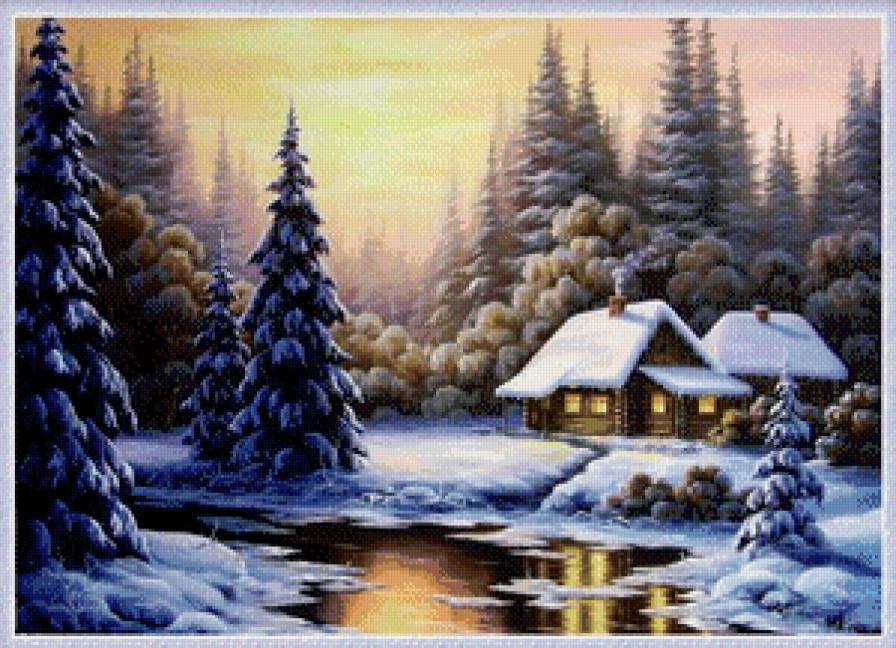 зимний пейзаж - предпросмотр